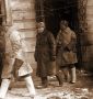 Командование 64-й Армии возле КП 29-й стрелковой дивизии, 29 января 1943 года. Слева направо: командующий М.С. Шумилов, член военного совета З.Т. Сердюк, начальник штаба И.А. Ласкин
