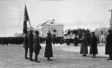 Вручение Знамени Президиума Верховного Совета Башкирской АССР 112-й Башкирской кавалерийской дивизии